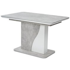 Стол прямоугольный SIRIUS Бетон/ Белый 120 M City