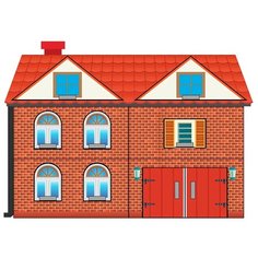 Деревянный пазл Кирпичный дом Smile Decor