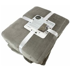 Плед Flamingo 200x220 см микрофибра цвет серо-бежевый Inspire