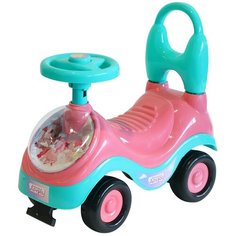 Каталка-толокар Компания Друзей Малыш. Единорог 2 бирюзовый/розовый