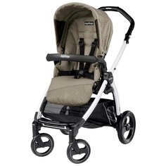 Прогулочная коляска Peg Perego Book S Pop Up Sportivo (шасси White/Black), Geo Beige
