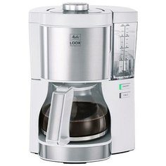 Кофеварка капельная Melitta Look V Perfection 1080Вт белыйнержавеющая сталь