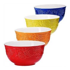 Набор салатниц керамика 4пр 800 мл Loraine 29620 KSMB-29620