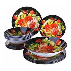 Набор стеклянной посуды 19 пр Loraine 28332 KSMB-28332