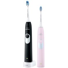 Звуковая зубная щетка Philips Sonicare 2 Series gum health HX6232/41, розовый/черный