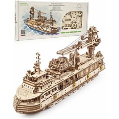 Конструктор 3D-пазл UGEARS - Научно-исследовательское судно
