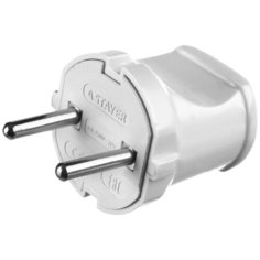 Вилка STAYER 55150 6 А белый