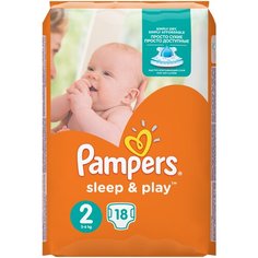 Pampers подгузники Sleep&Play 2 (3-6 кг), 18 шт.