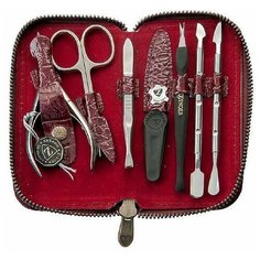 Маникюрный набор Zinger MS-1301 S, серебристый, 7 предметов