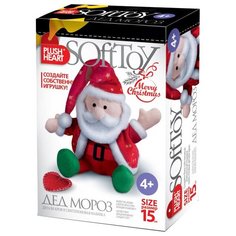 Plush Heart Набор для изготовления мягкой игрушки Плюшевое сердце Дед Мороз (457074)
