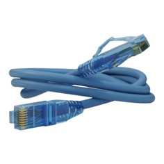 Патч-корд Hyperline PC-LPM-UTP-RJ45-RJ45-C6-0.5M-LSZH 0.5 м, синий