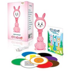 Развивающая игрушка BertToys Зайчик Няня PRO, розовый