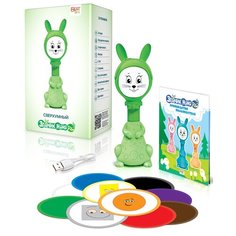 Развивающая игрушка BertToys Зайчик Няня PRO, зеленый