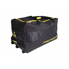 Сумка вратаря на колесах Fischer JR (размер Стандартный, цвет Черный/ желтый)