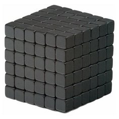 Куб из магнитных кубиков Forceberg TetraCube 5 мм, черный, 216 элементов