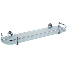 HAIBA Полка для ванной (душевой) подвесная матовое стекло, хром, HB1507