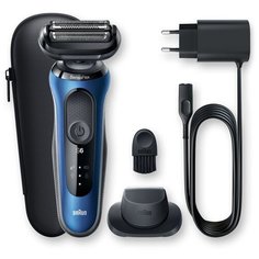 Бритва сетчатая Braun 60-B1200s реж.эл.3 питан.аккум. синийчерный