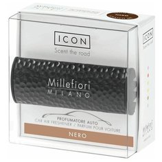 Ароматизатор для авто Millefiori Milano "Тени металла" черный