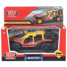 Машина металл багги автоспорт 12 см, красный, Технопарк CHAB-12SRT-RD