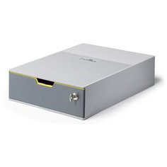Бокс для документов Durable 7601-27 Varicolor 1 выдвижной ящик для бумаг A4 280x95x356мм серыйсерый пластик