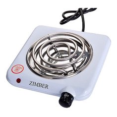 Эл. Плита 1комф. Спир. Бел/эм Zimber 1000Вт 10070 KSMB-10070 Zimber.