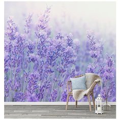 F10603 Фотообои Флизелиновые с виниловым покрытием Цветы "Лаванда" 300х270 см Barton Wallpapers