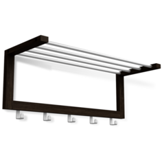 Вешалка Sheffilton Альберо SHT-WH4 венге/алюм.мет