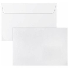 Конверты С6 (114х162 мм), отрывная лента, внутренняя запечатка, 80 г/м2, комплект 100 шт., BRAUBERG, 112190, С6НКРс(BRAUBERG