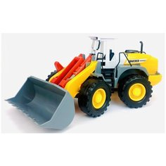 Инерционный трактор 3312 Powered, подвижный ковш, кабина, строительная техника инерционная, 39х17х15 см Play Smart