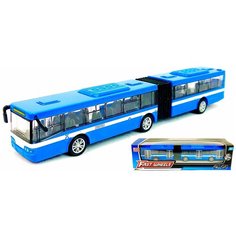 Металлический автобус-гармошка Fast Wheels 6576, Play Smart, 1:64, машинка инерционная, 17,5х3х2,5 см