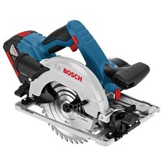 Аккумуляторная дисковая пила BOSCH GKS 18V-57 4.0Ah x1 коробка синий