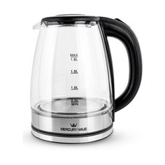 Чайник MercuryHaus MC-6643, серебристый/черный