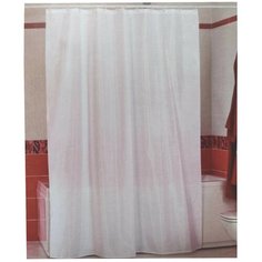 Штора для ванной комнаты без колец (с люверсами) Miranda 180*200 см. Водонепроницаемая. Сделано в Турции