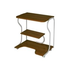 Письменные и компьютерные столы VENTAL Передвижной компьютерный стол Практик-4 темный орех