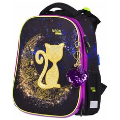 Berlingo ранец Expert Cat on the moon, черный