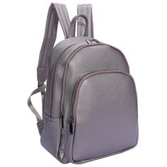 Сумка-рюкзак OrsOro, искусственная кожа, платина