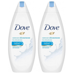 Гель-скраб для душа Dove "Нежное обновление", 250 мл., 2 шт.