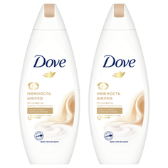 Крем-гель для душа Dove Нежность шелка, 250 мл., 2 шт.