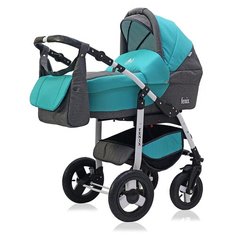 Универсальная коляска RANT Fenix Len 2 в 1, серый/бирюза 03, цвет шасси: серый РАНТ