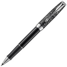PARKER ручка-роллер Sonnet SE18 T541, 2054824, черный цвет чернил