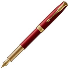 PARKER перьевая ручка Sonnet Core F539, 1931478, черный цвет чернил