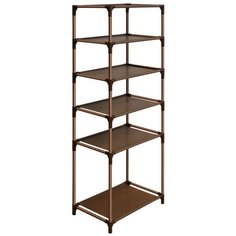 Этажерка Sheffilton SHT-SS15-P с чехлом, материал: пластик, ШxГxВ: 48х32.5х137 см, коричневый/венге