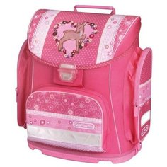 Herlitz Ранец Midi Heart Fawn, розовый