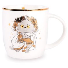 Кружка BUDI BASA souvenirs Цезарь, 400 мл, белый/бежевый