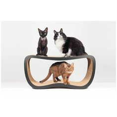 Когтеточка Carton Cat "Infinity XL", цвет: черный, 79 х 24 х 39 см