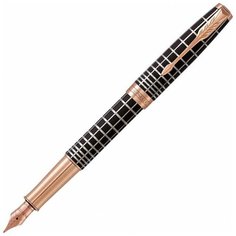 PARKER перьевая ручка Sonnet F531, F, 1931480, черный цвет чернил