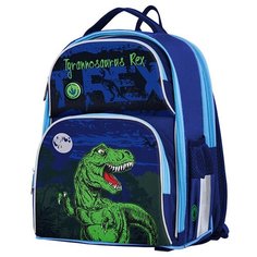 Berlingo ранец Medium Dinosaur, синий/зеленый