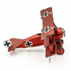 Металлический 3D конструктор самолет Триплан (Fokker Dr. I Triplane Metal Earth) Fascinations