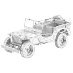 Металлический 3D конструктор Военная машина джип Willys Overland Metal Earth Fascinations