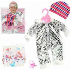 Одежда для пупса Veld co 103893 Серебряный комбинезон